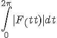 \Large{\Bigint_{0}^{2\pi}|F_n(t)|dt}